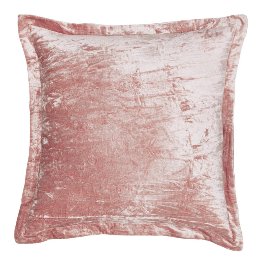Ashley Marvene Blush Pink dekoratiivpadi lisab ruumile sametist pehmust ja sära