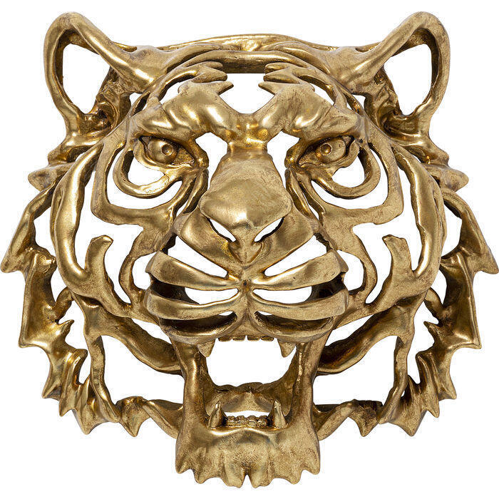 Skulptuurne kolmemõõtmeline Kare dekoratsioon Tiger Gold.