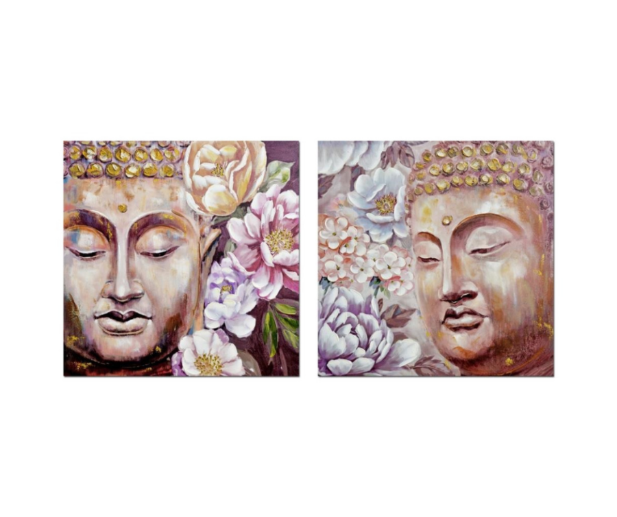 Käsitsi maalitud seinapildid Buddha Multicolour.