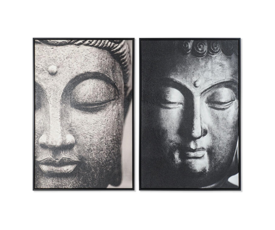 Seinapildid Buddha Dark on kahest pildist koosnev komplekt.