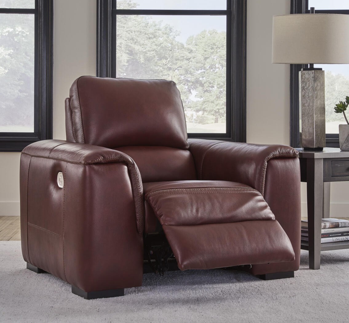 Ashley Alessandro elektriline nahast recliner tugitool kirsipunane