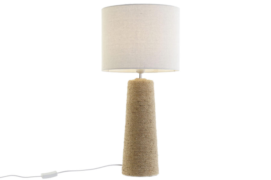 Lihtsa disainiga lauavalgusti Rope Beige