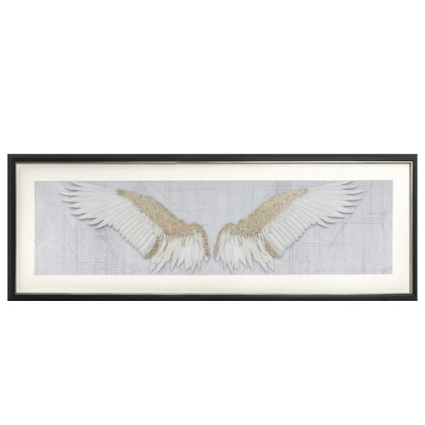 Seinapilt Angel Wings on dekoratiivne aksessuaar, mis lisab interjöörile isikupära.