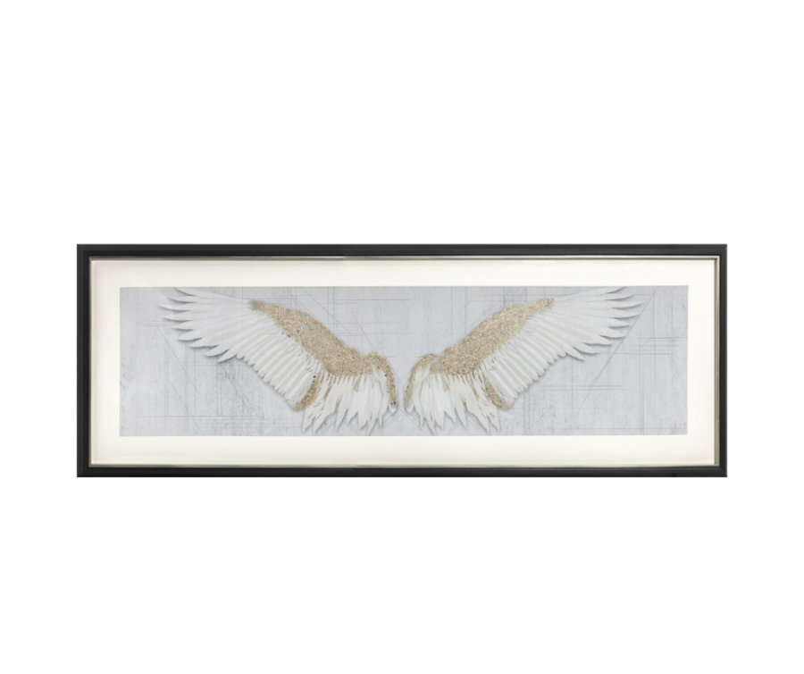 Seinapilt Angel Wings on dekoratiivne aksessuaar, mis lisab interjöörile isikupära.