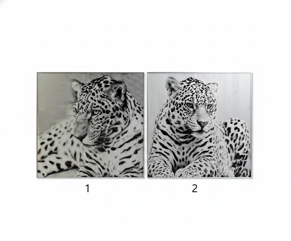 Seinapilt Leopard Black