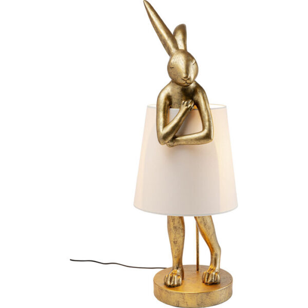 Stiilne Kare Design lauavalgusti Animal Rabbit Gold.