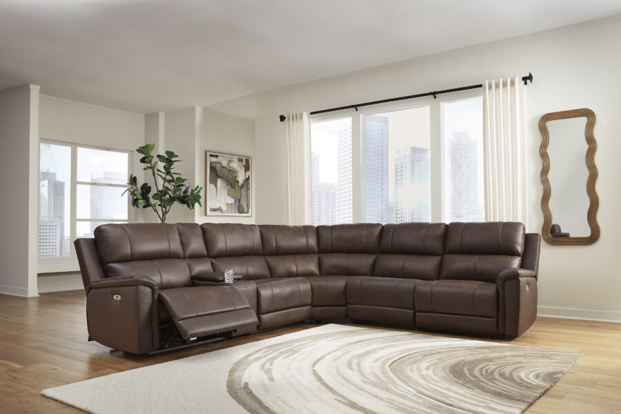 Recliner konsooliga nurgadiivan Beryton