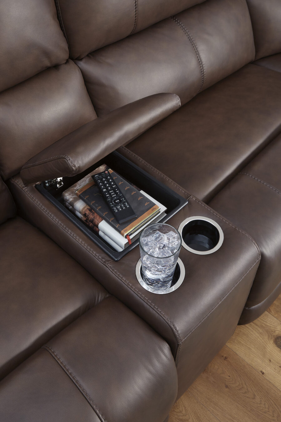 Recliner konsooliga nurgadiivan Beryton - Image 9