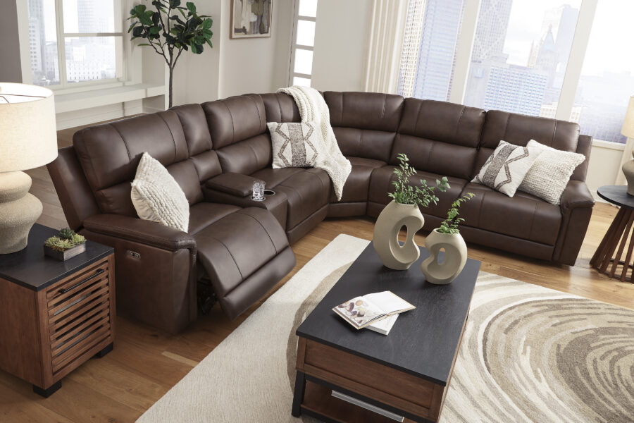 Recliner konsooliga nurgadiivan Beryton - Image 12