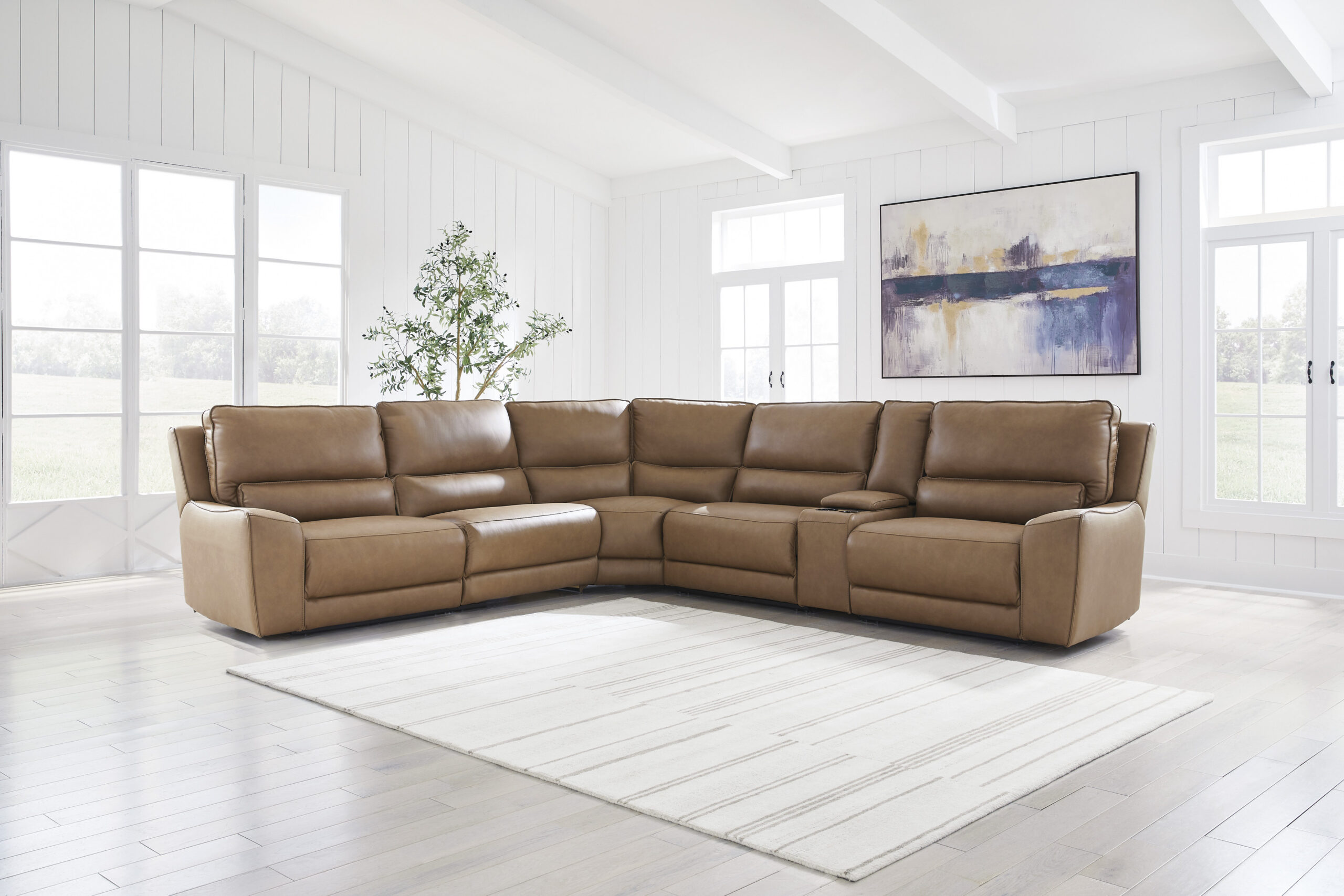 Recliner konsooliga nurgadiivan Silverbrooke