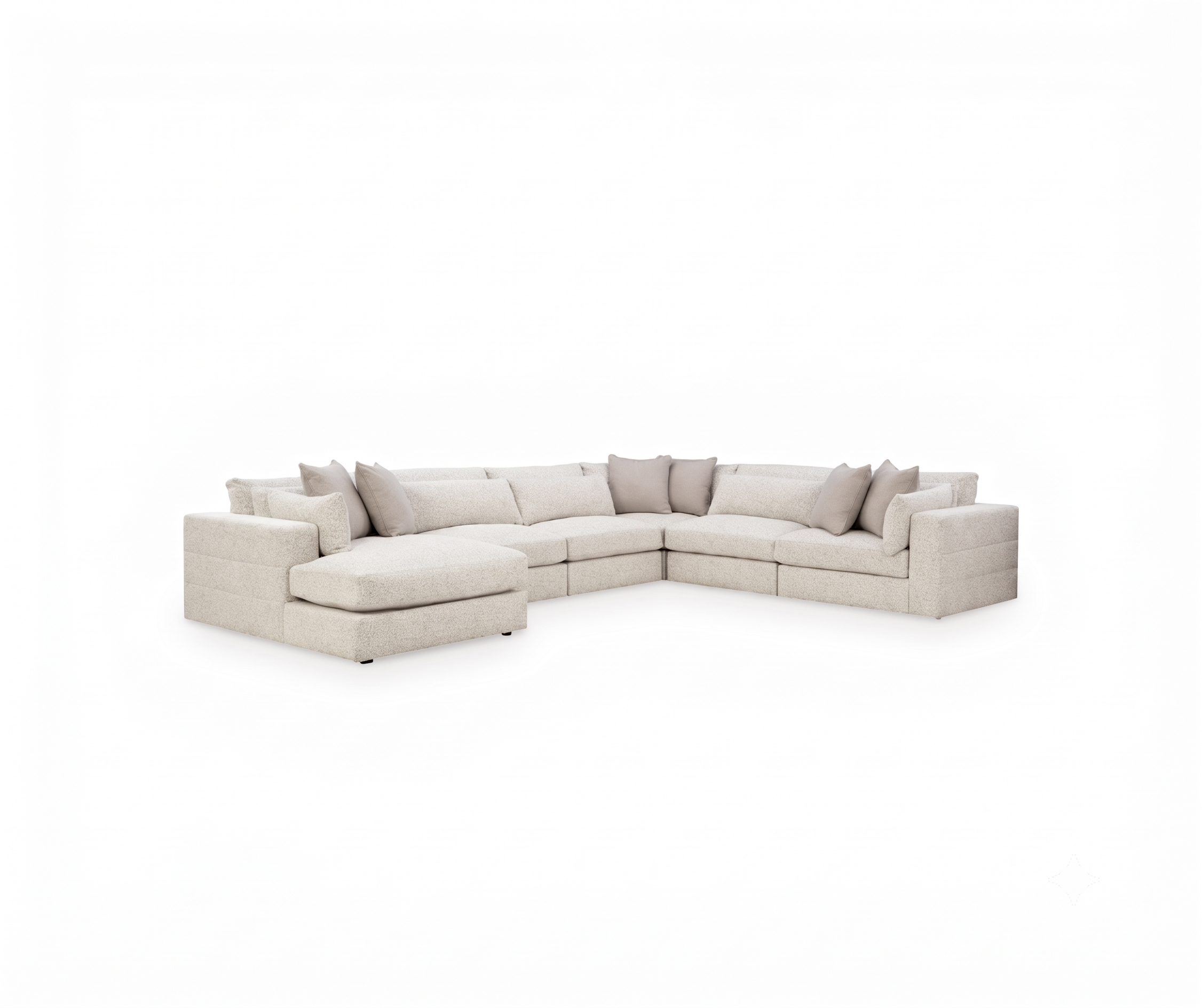Helebeež moodulitest bukleekangast nurgadiivan Stonecroft Manor Chaise valgel taustal