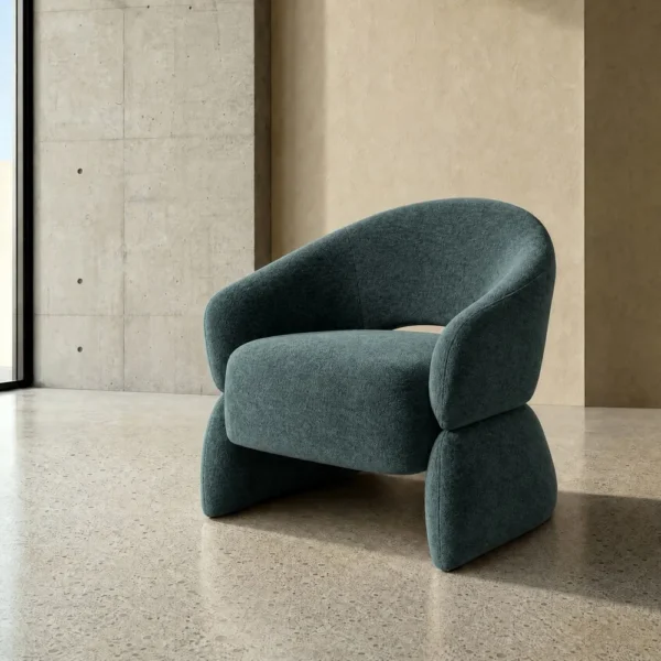 Roheline minimalistliku disainiga tugitool Balerma Verde